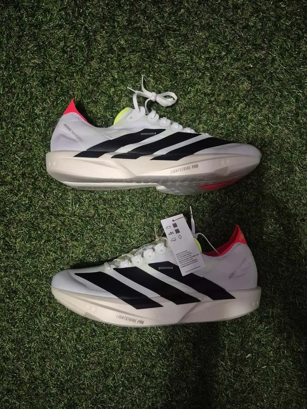 adidas Adizero Takumi Sen 11 Cloud White Core Black Lucid Red